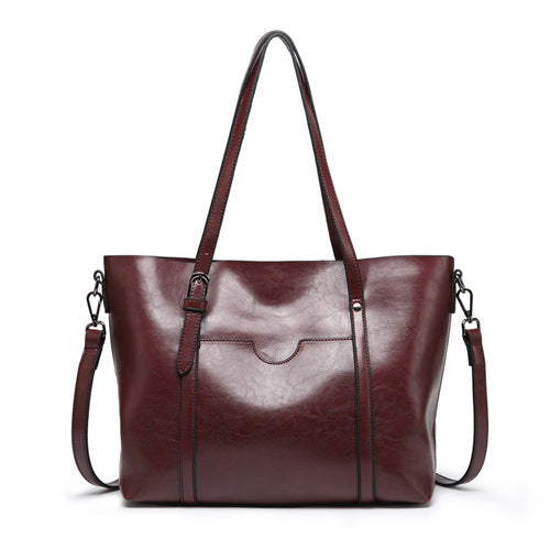 Brown Leather Tote Bag – Classic Design with Everyday Functionality