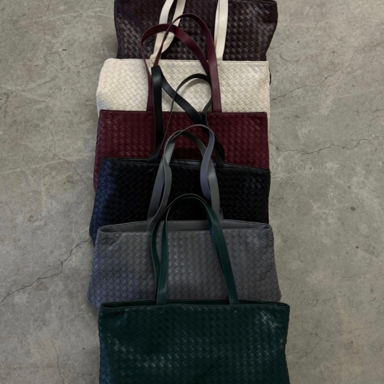 Adele – Classic Black Woven Tote