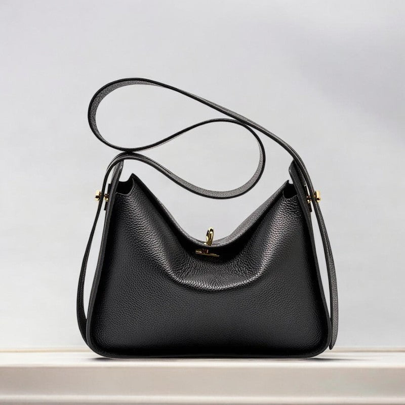 Sophia Klassische schwarze Schultertasche