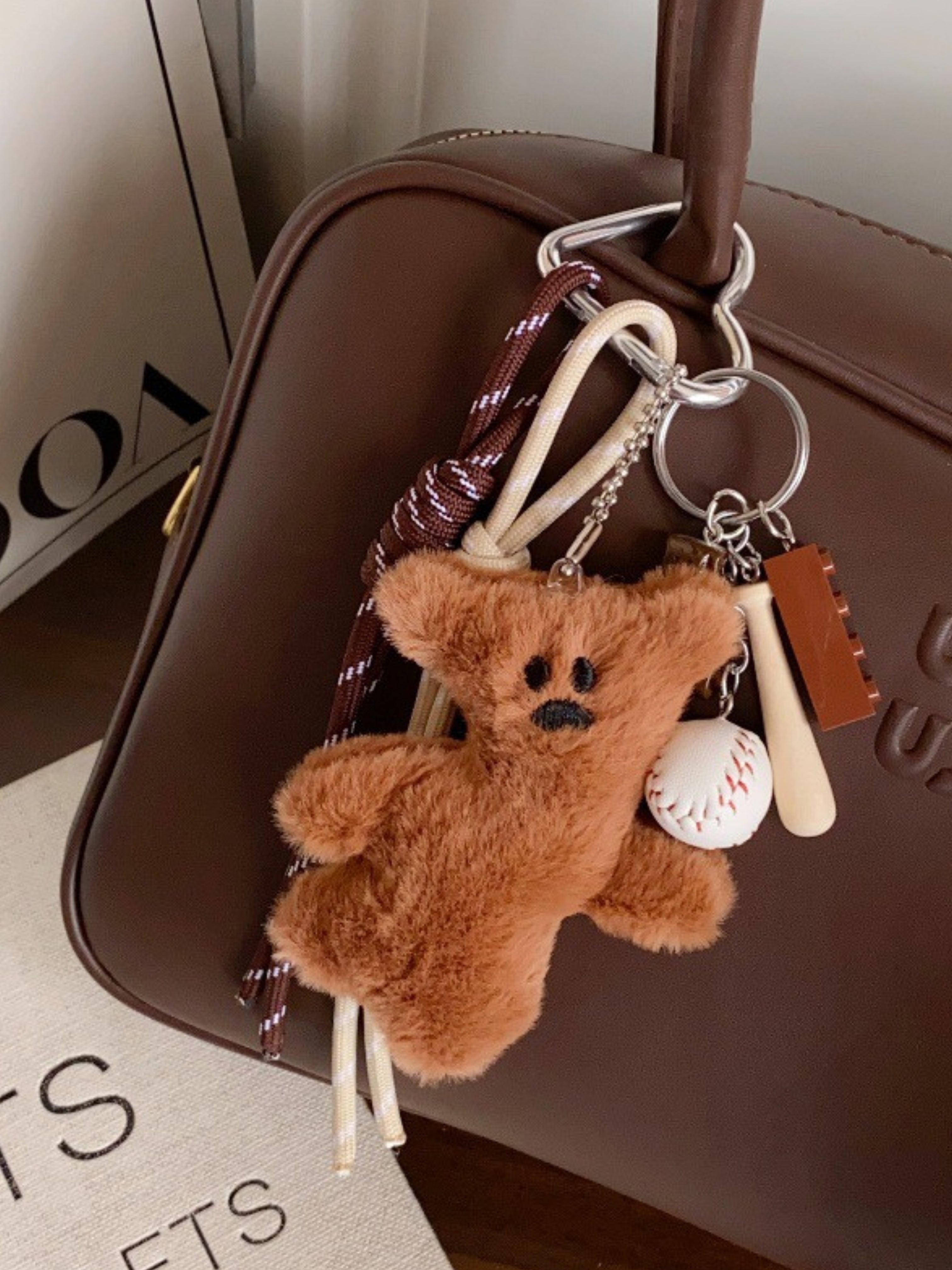 Jorielle | Plush Teddy Bear Keychain – Cute & Playful Accessory