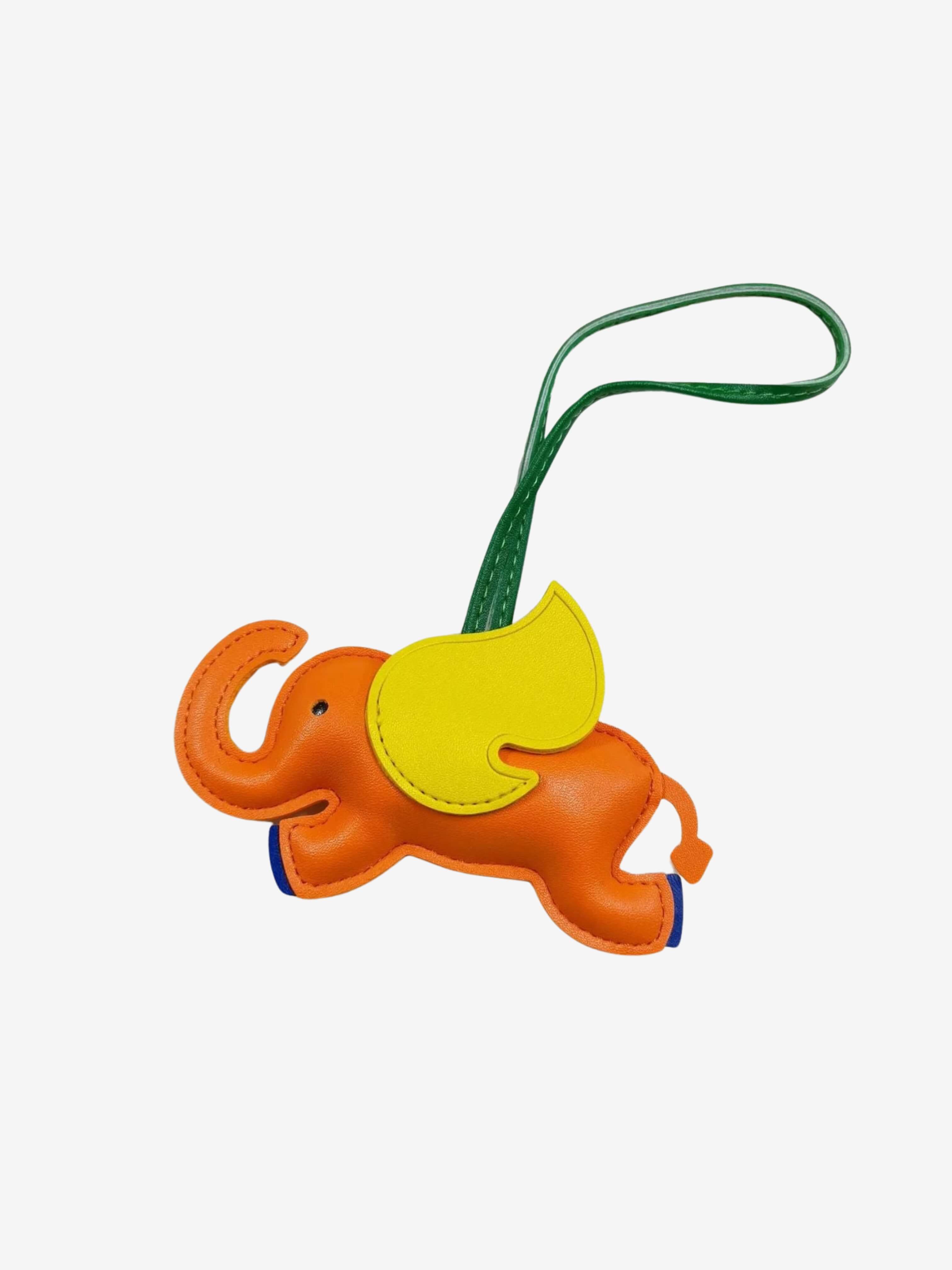 Luthien | Flying Elephant Leather Bag Charm – Whimsical Elegance & Playful Luxury