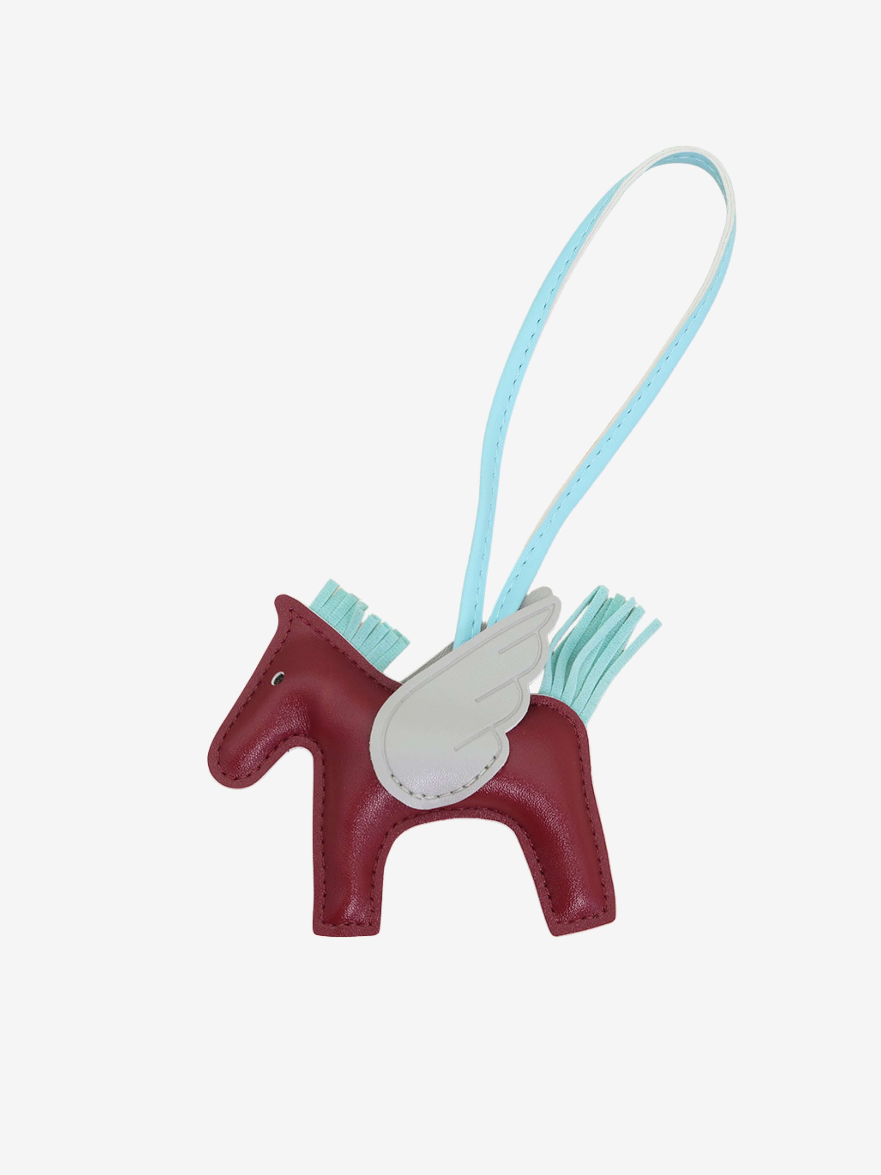 Winged Horse Leather Charm – Graceful Elegance in Motion