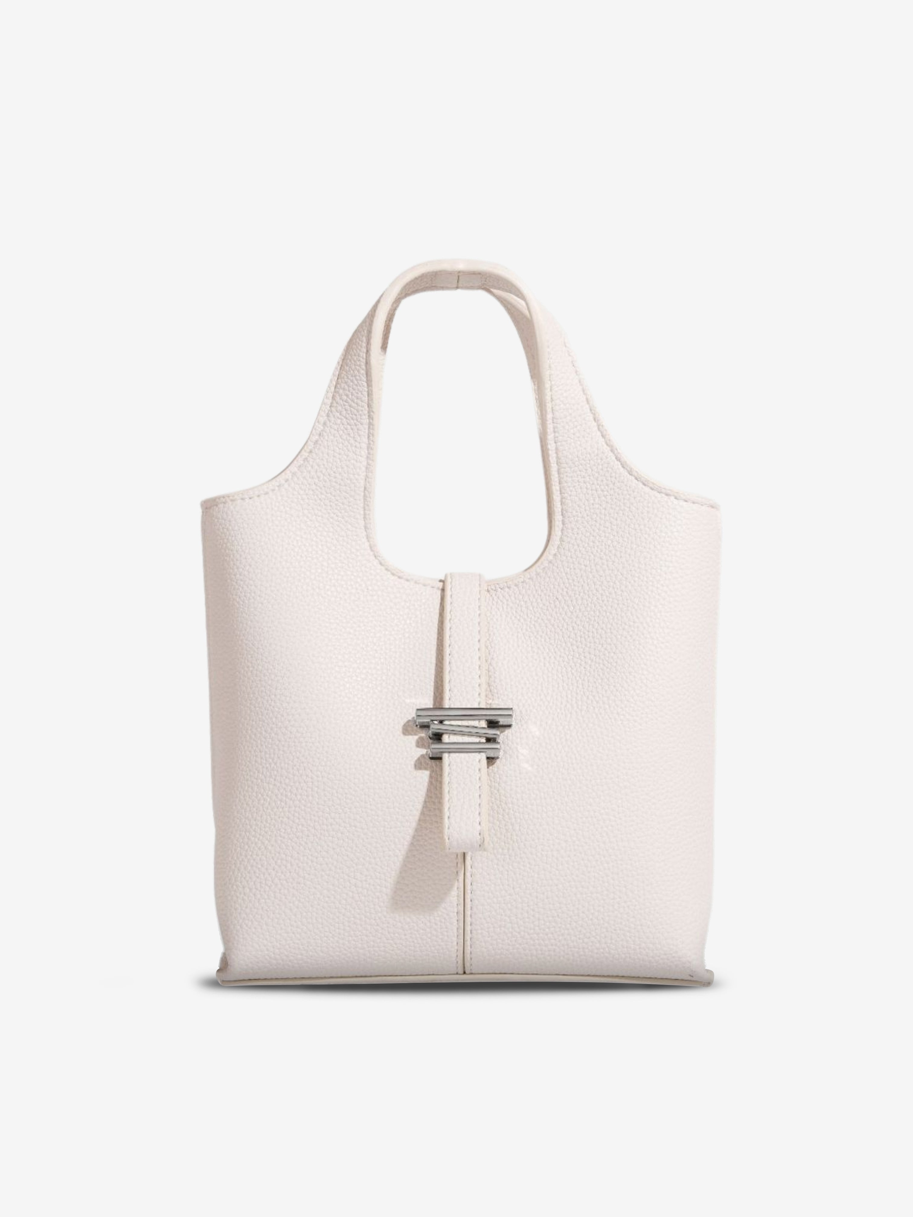 Noelle | Taupe Leather Tote Bag – Minimal & Versatile