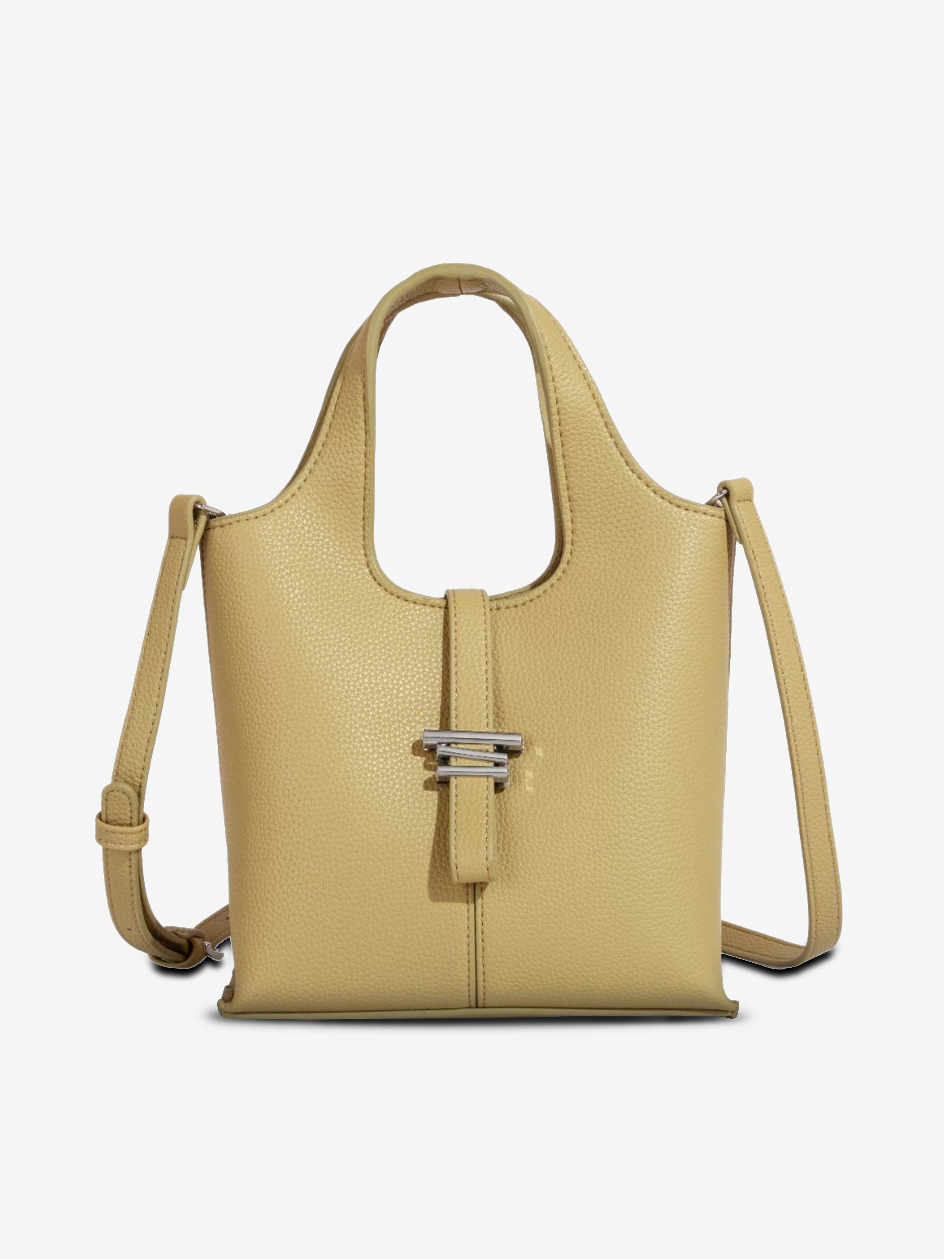 Noelle | Taupe Leather Tote Bag – Minimal & Versatile
