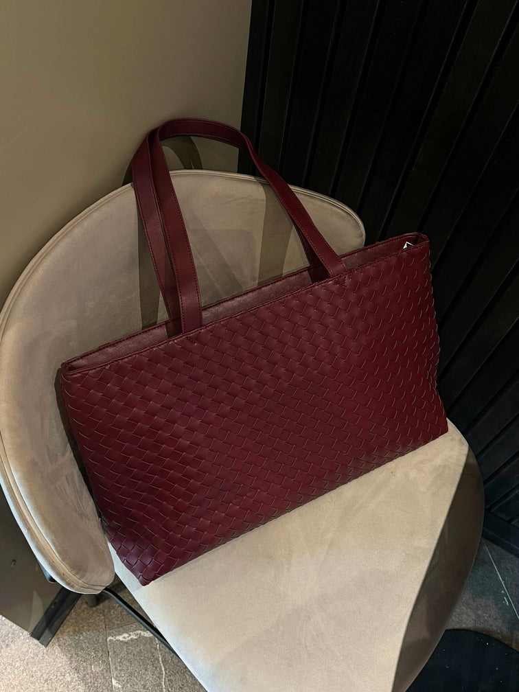 Emilia Woven Leather Tote