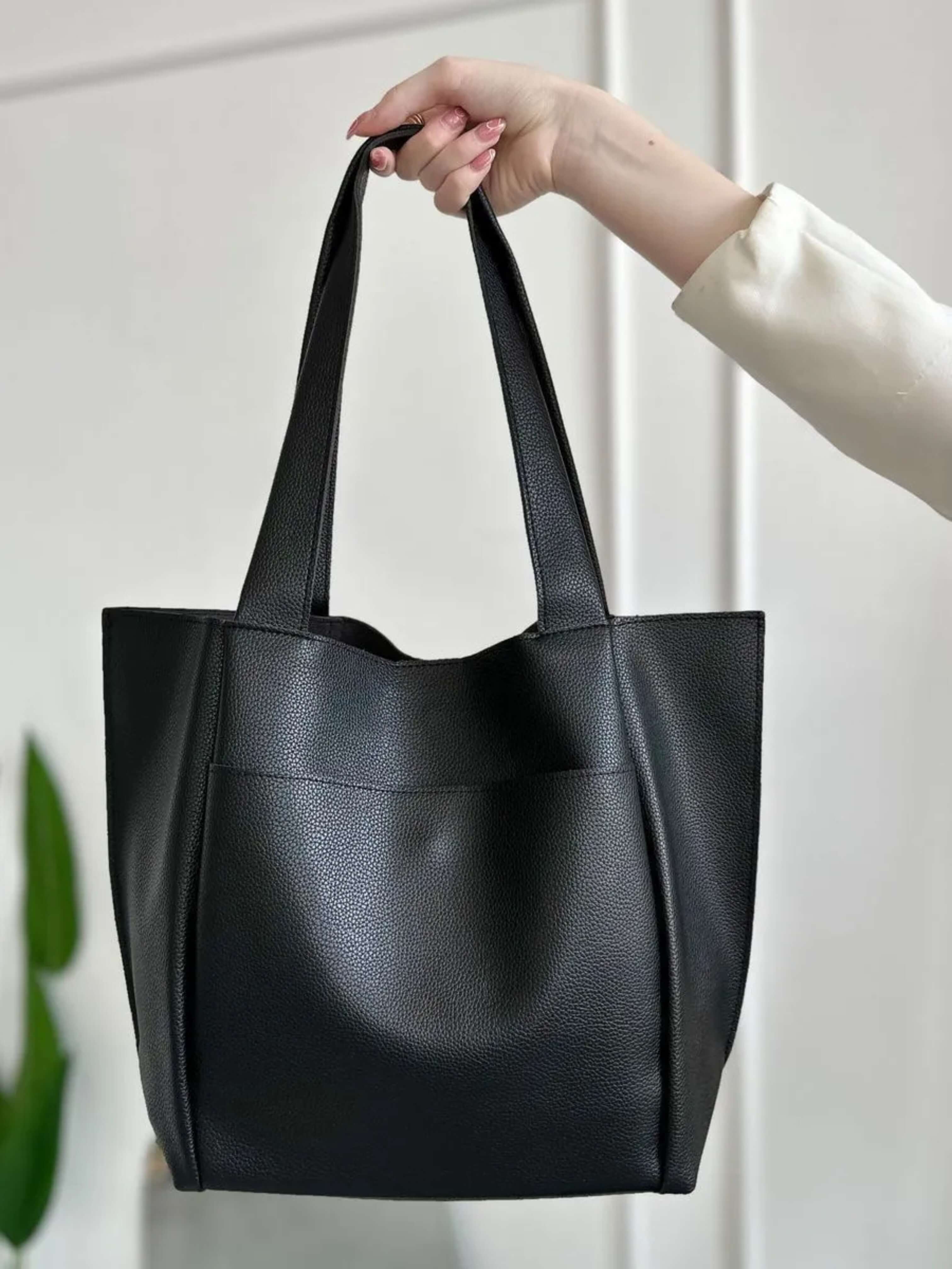 Rosetta – Burgundy Leather Tote Bag