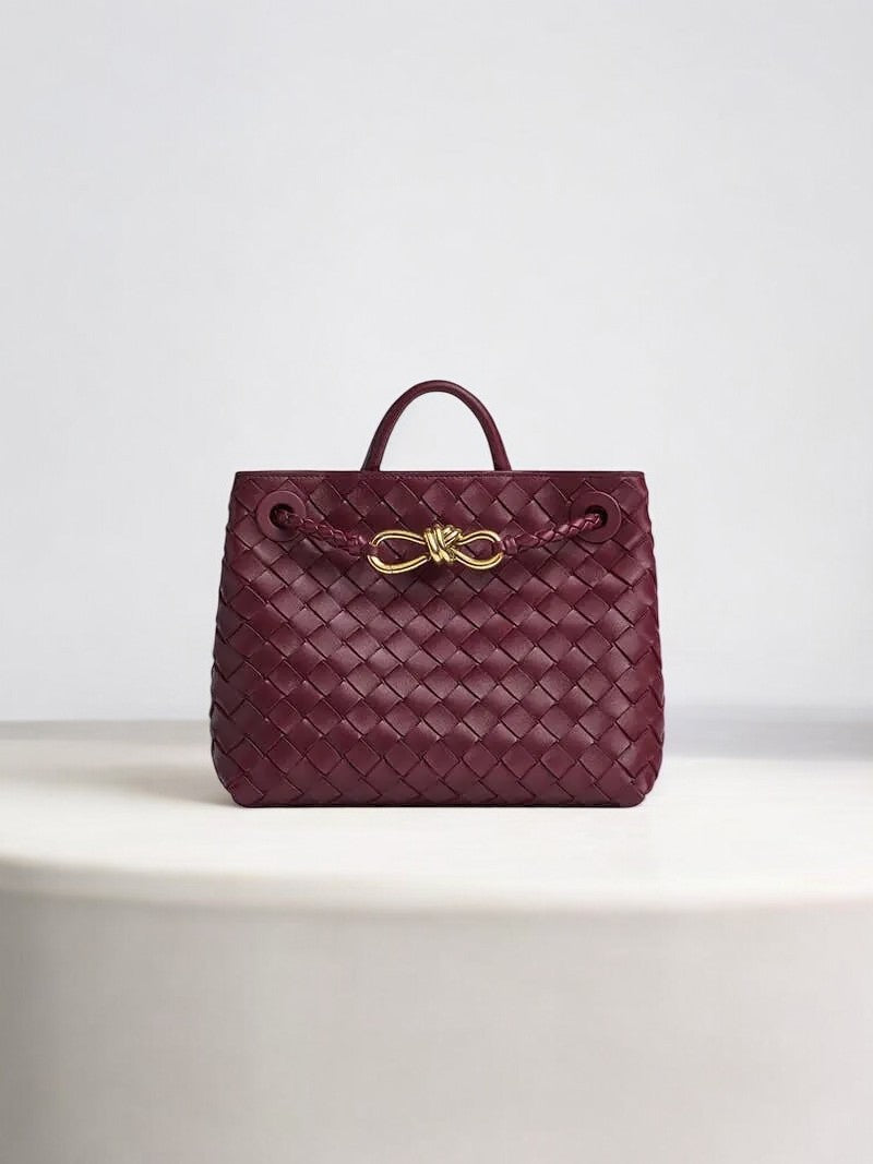 Emilia Woven Chocolate Brown Tote Bag