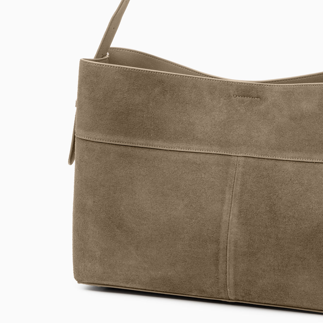 Sophia Luxe Suede Shoulder Bag