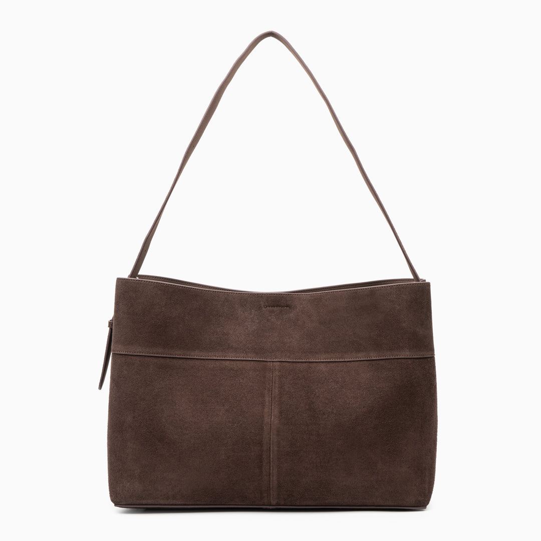 Sophia Luxe Suede Shoulder Bag