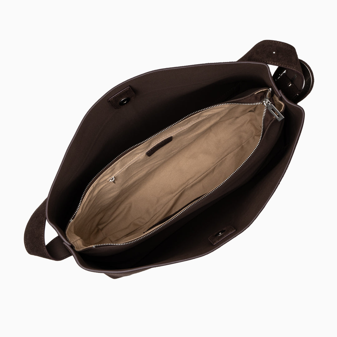 Sophia Luxe Suede Shoulder Bag