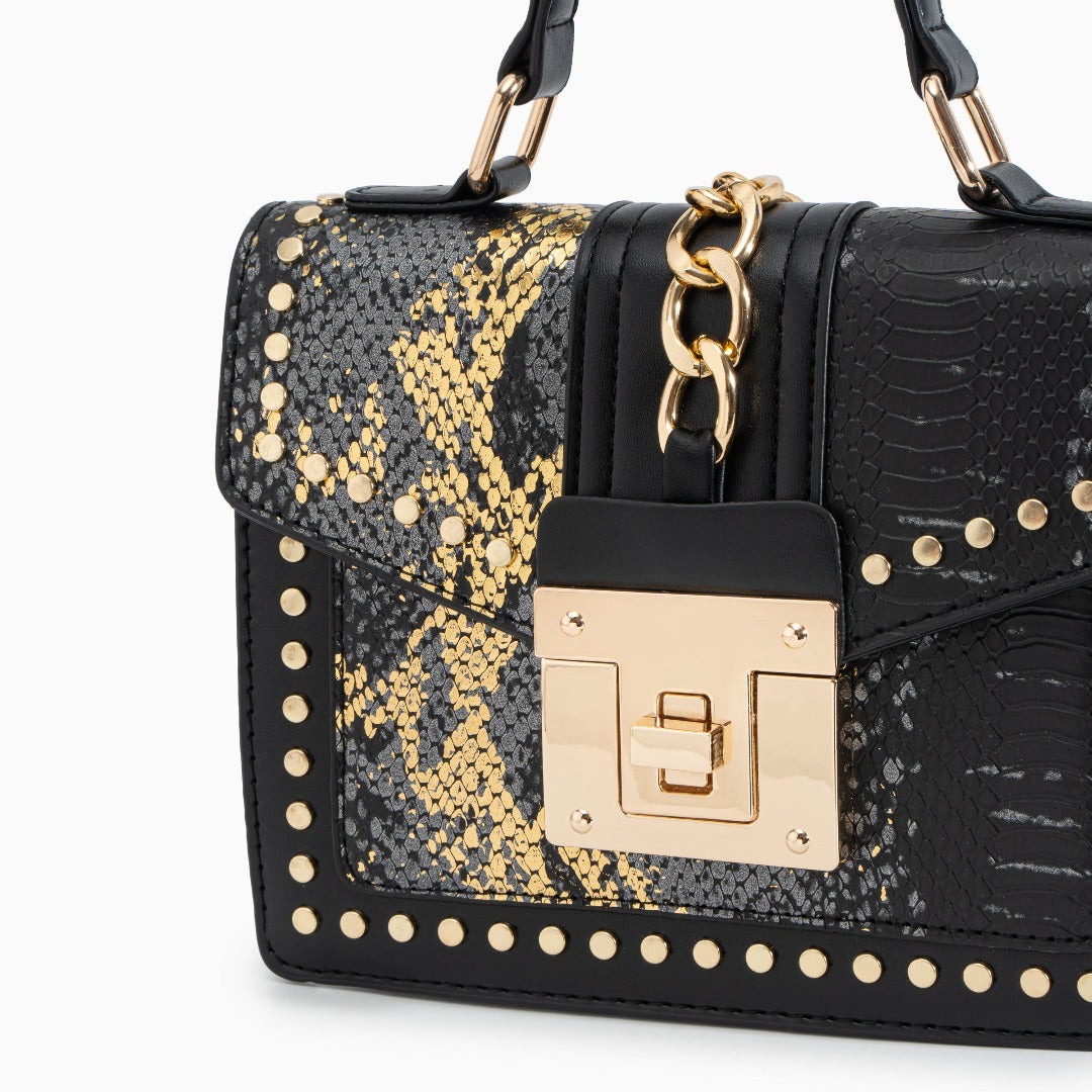 Serpentine | Luxe Studded Messenger Bag