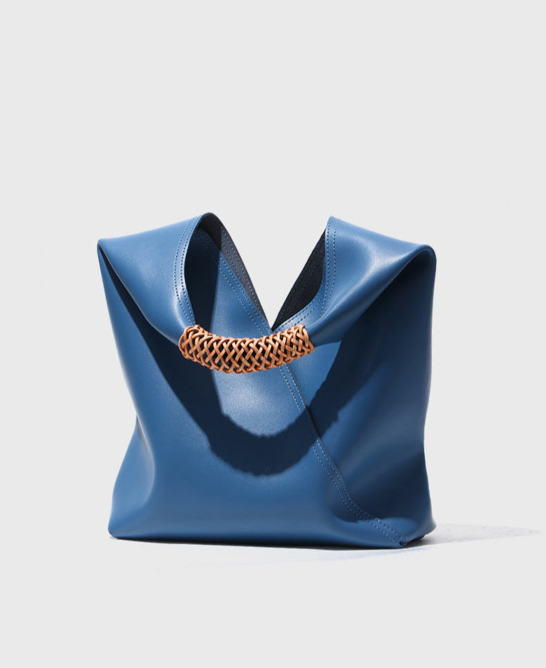 Aveline Sculpted Leather Tote