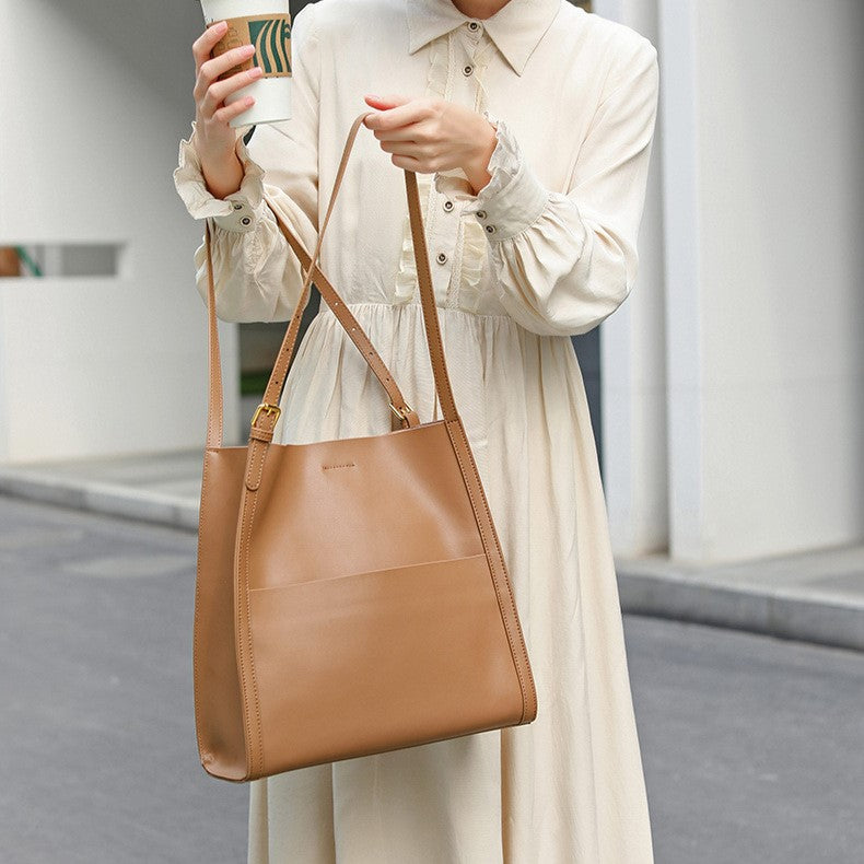 Aria Structured Tote – Deep Green