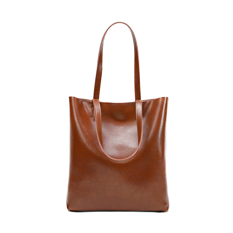 Burgundy Leather Tote Bag – Bold Simplicity with Everyday Function