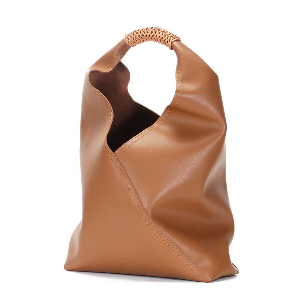 Aveline Sculpted Leather Tote