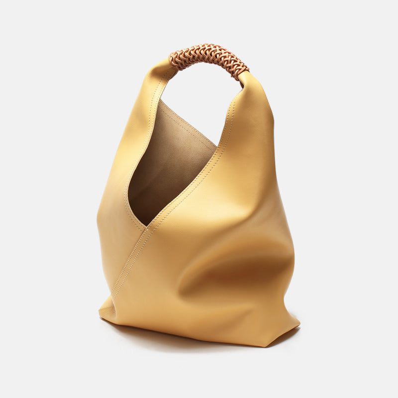Aveline Sculpted Leather Tote