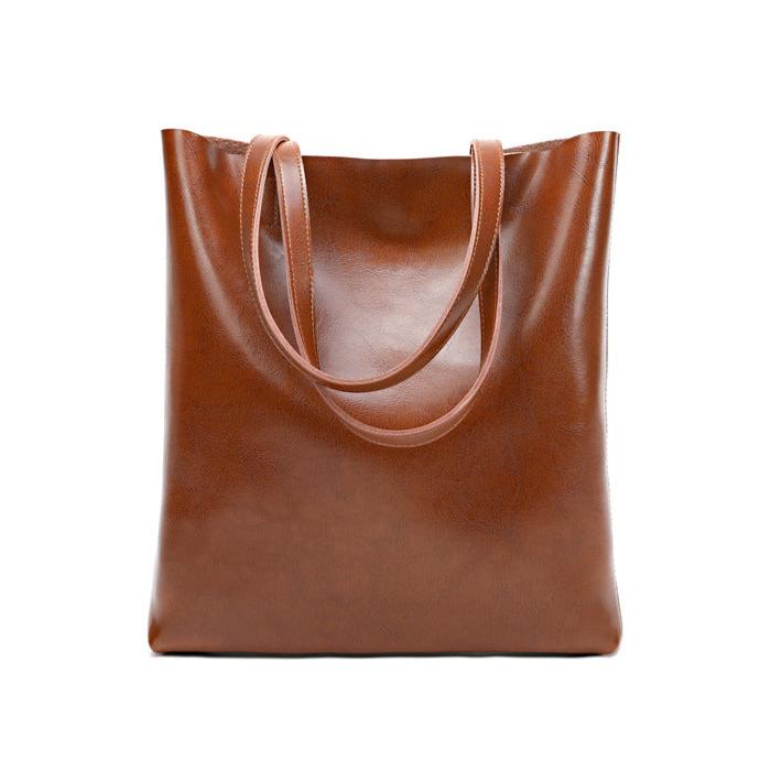 Burgundy Leather Tote Bag – Bold Simplicity with Everyday Function