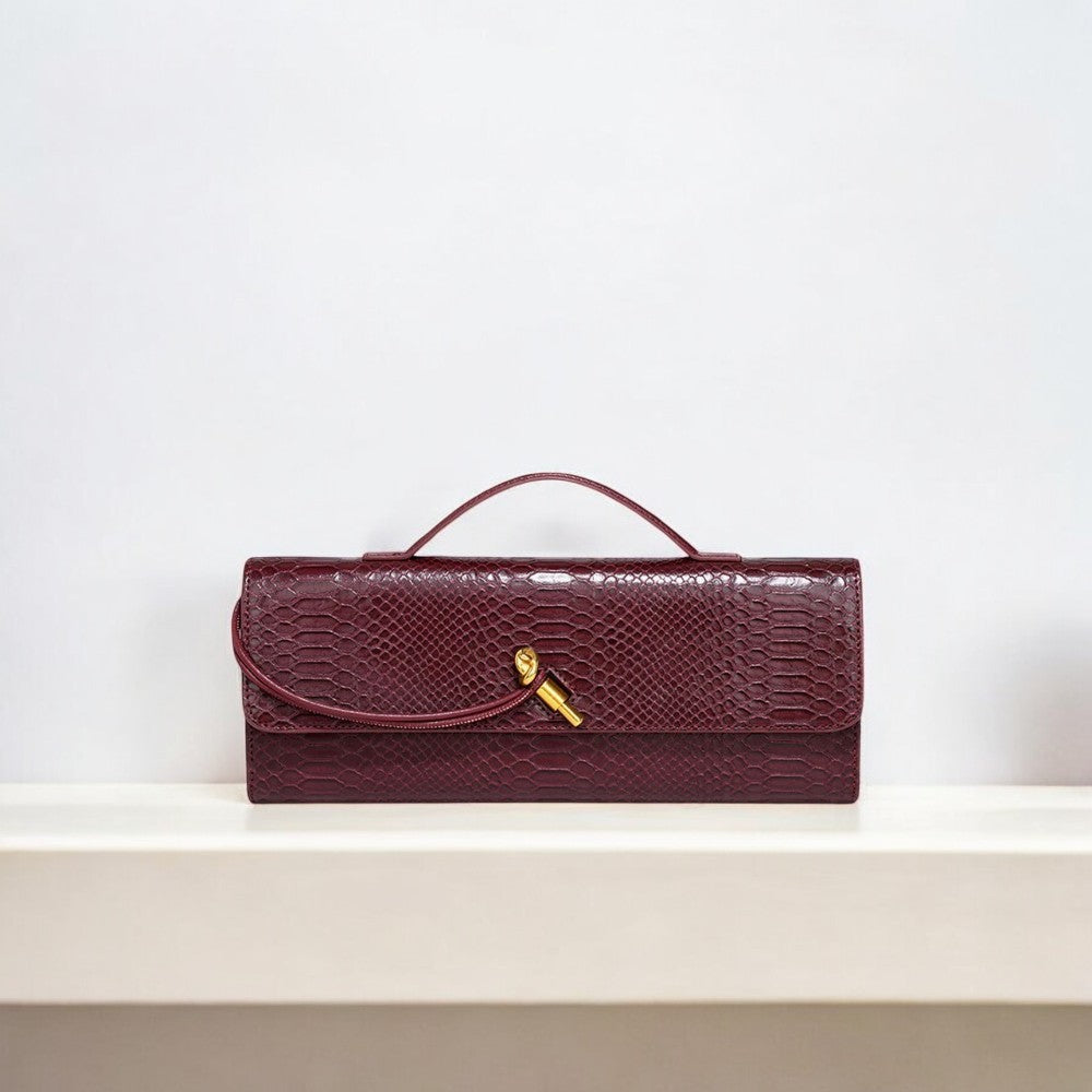 Crimson Serpent Clutch – Kühne Eleganz in jedem Detail