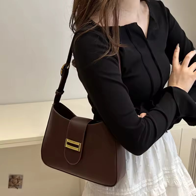 The Emilia Midnight Shoulder Bag