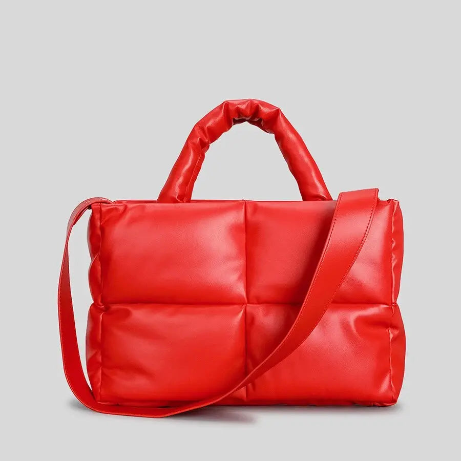 Padded Leather Shoulder Bag