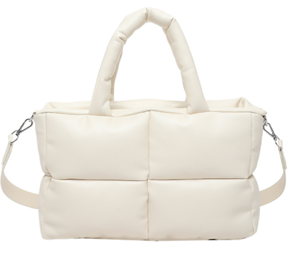 Padded Leather Shoulder Bag