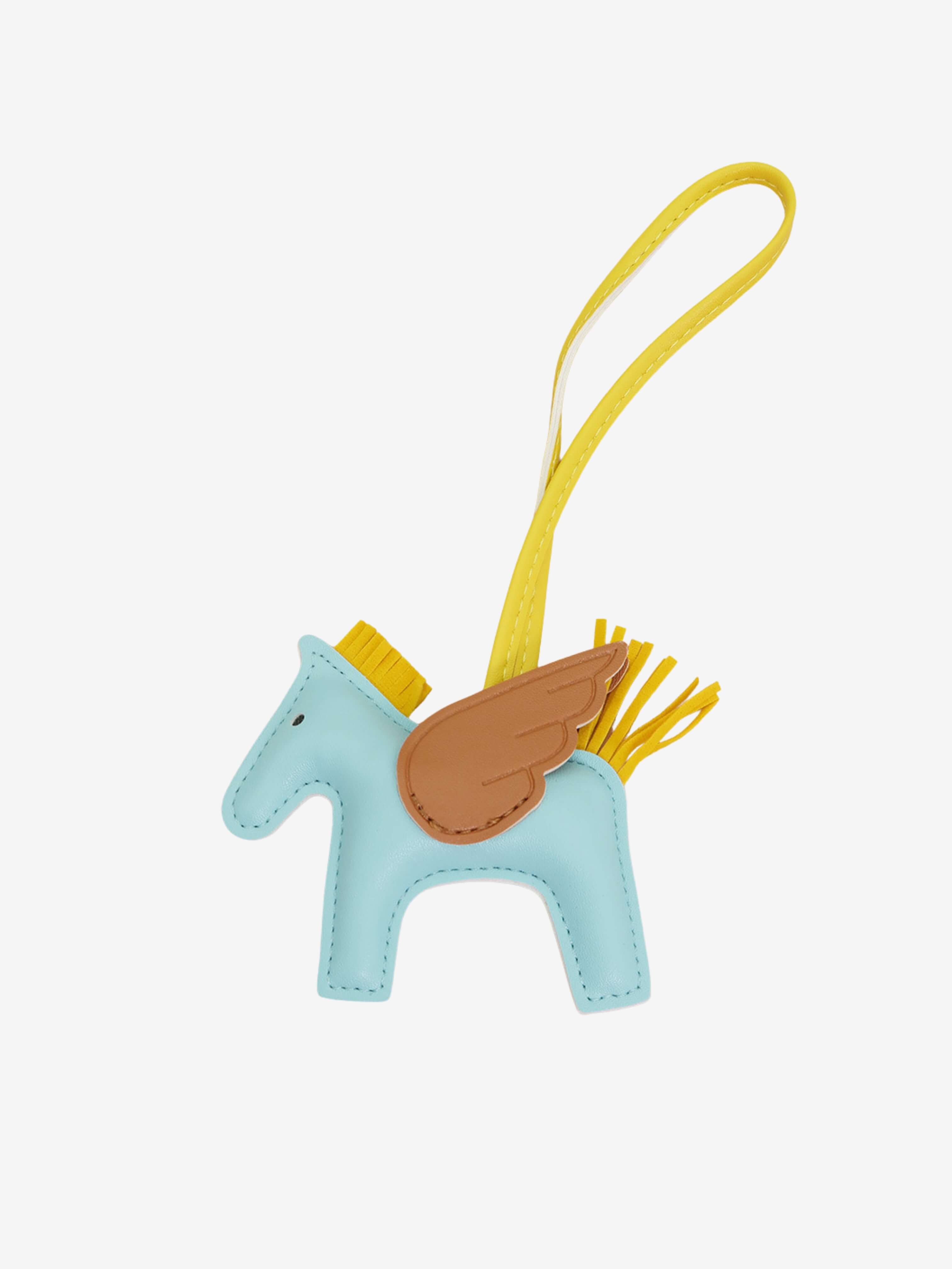 Winged Horse Leather Charm – Graceful Elegance in Motion