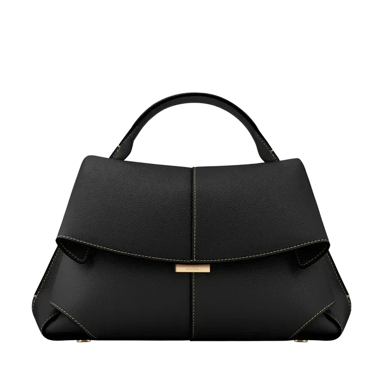 Valentina – Luxe Black Structured Leather Handbag