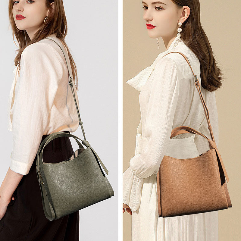 Taupe Bucket Bag – Modern Minimalism with Everyday Practicality