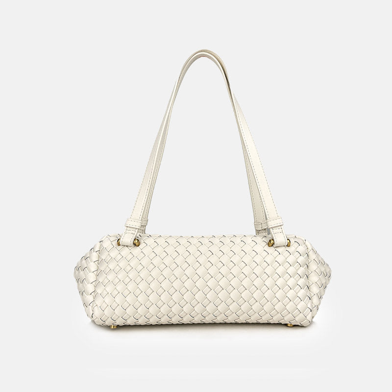 Elena Woven Leather Shoulder Bag