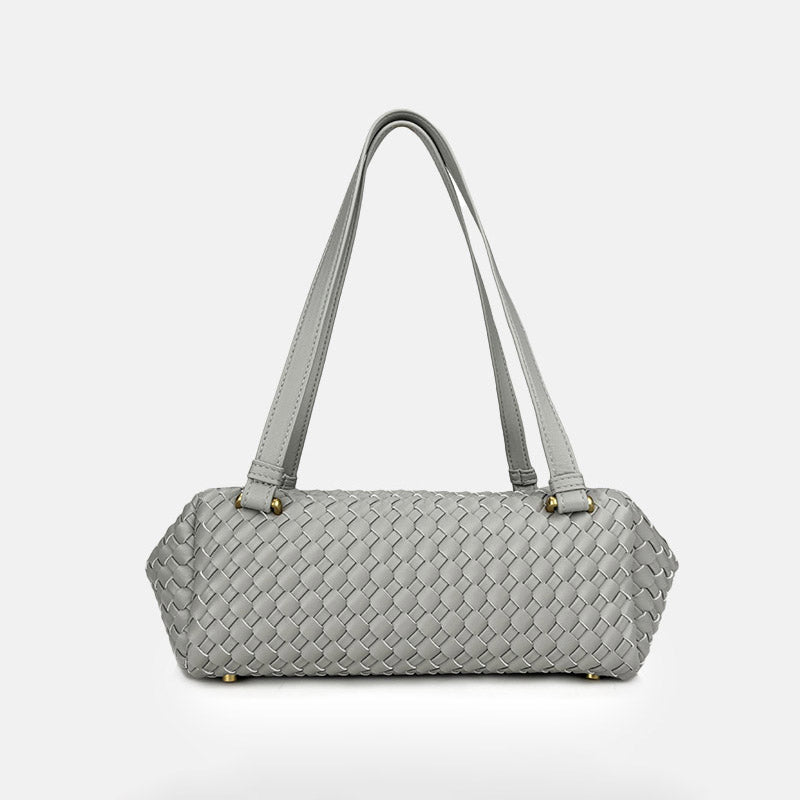 Elena Woven Leather Shoulder Bag