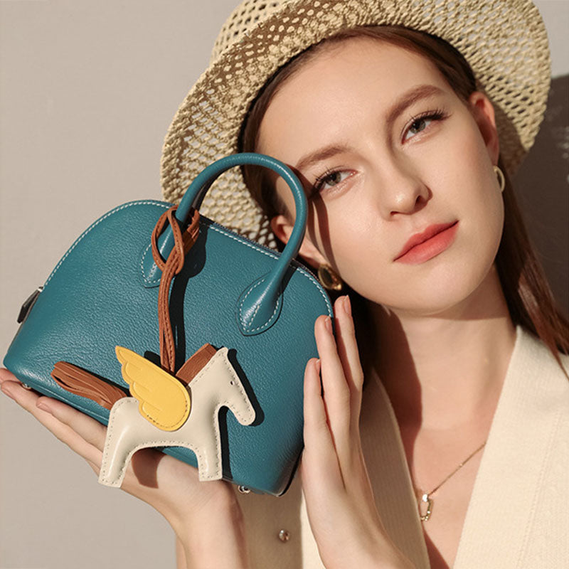 Aria Shell-Shaped Bowling Handbag