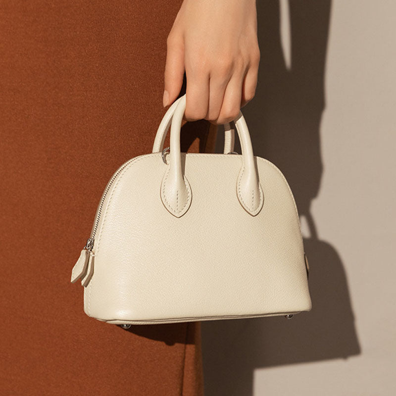 Aria Shell-Shaped Bowling Handbag