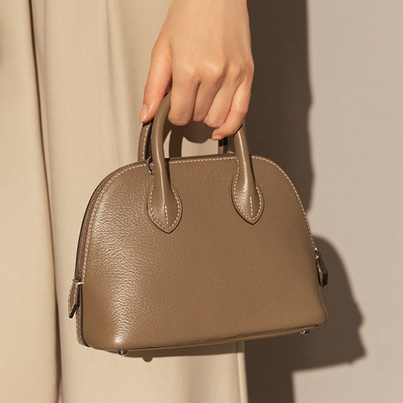 Aria Shell-Shaped Bowling Handbag