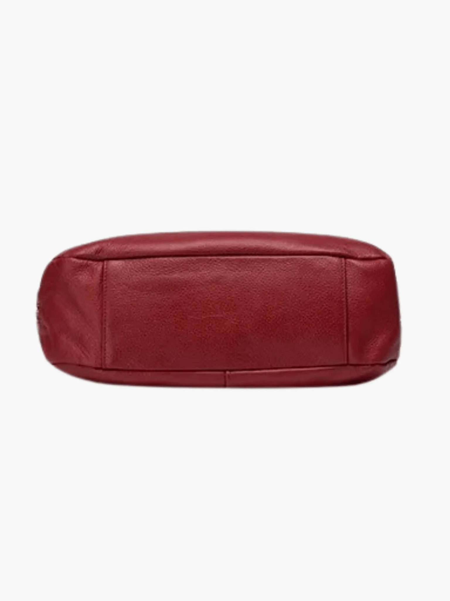 Valeria | Red Leather Hobo Bag – Bold & Functional