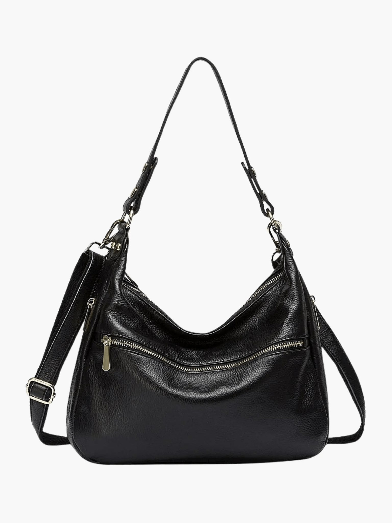 Valeria | Red Leather Hobo Bag – Bold & Functional