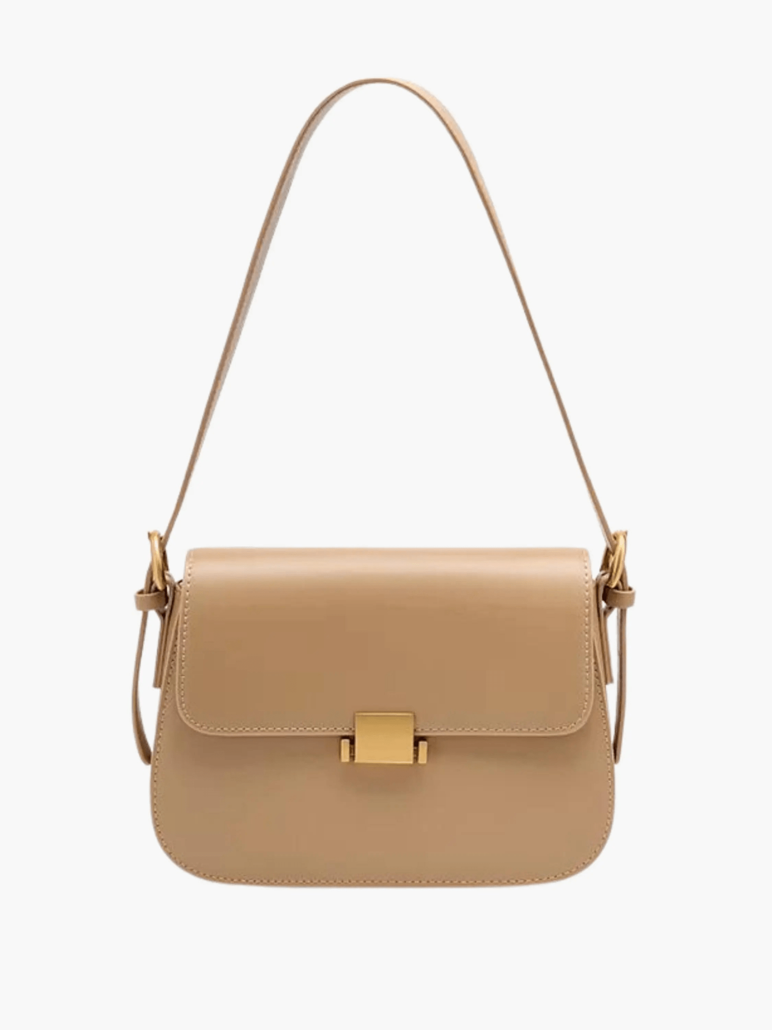 Brown Structured Shoulder Bag – Refined Elegance with Modern Sophistication