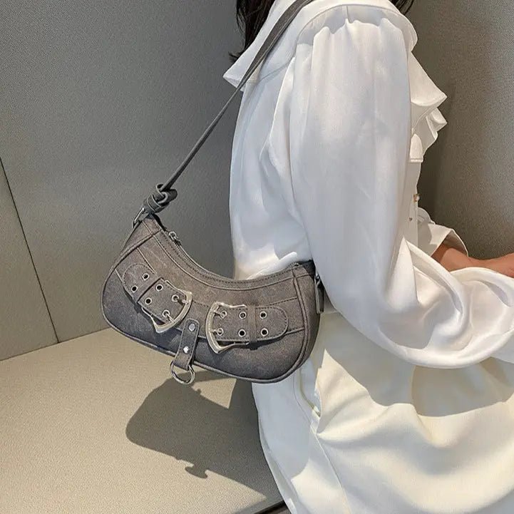 Bae Chic Buckle Shoulder Bag – Urban Gray