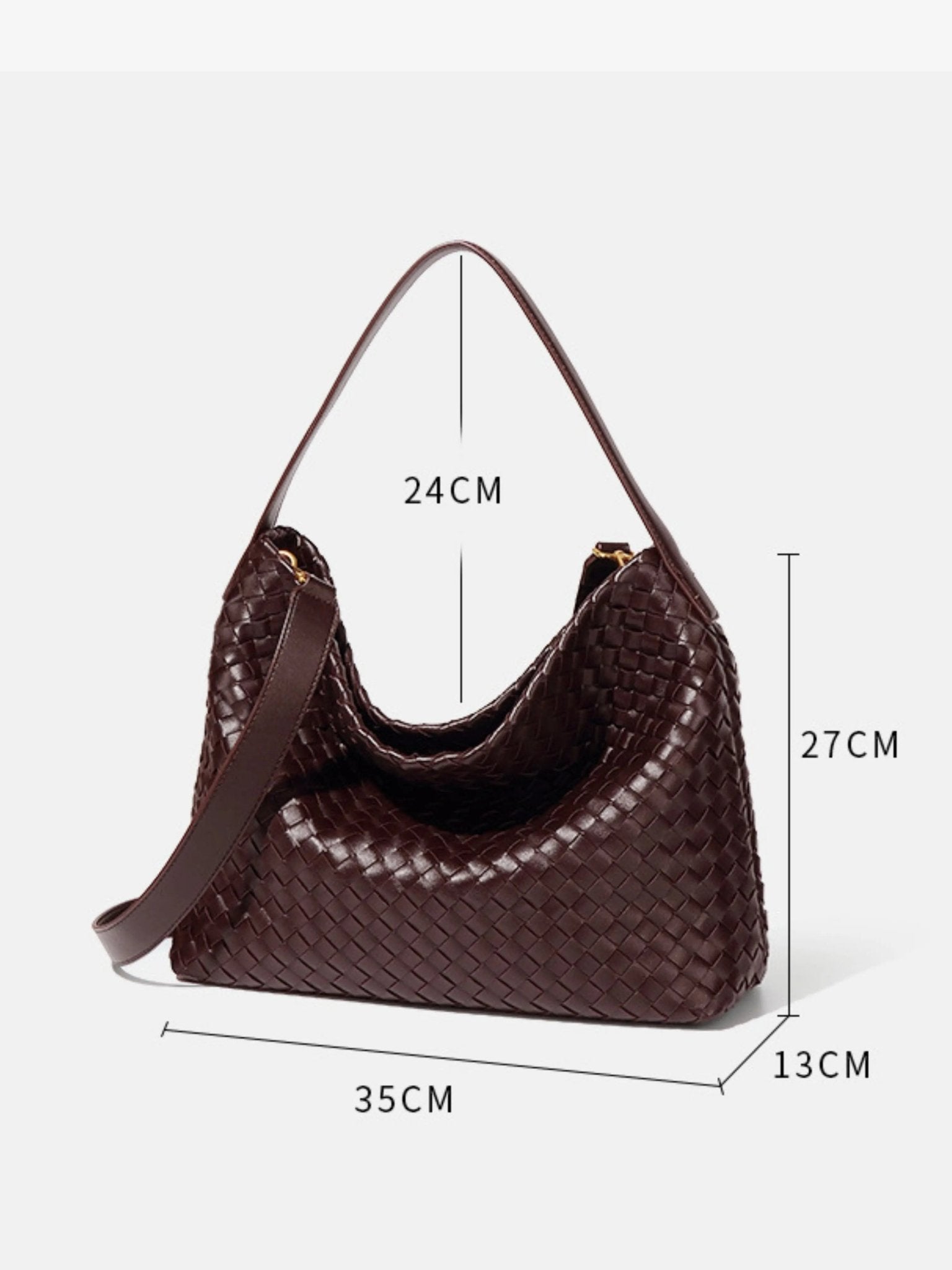 Brown Woven Shoulder Bag – Timeless Craftsmanship with Modern Ease