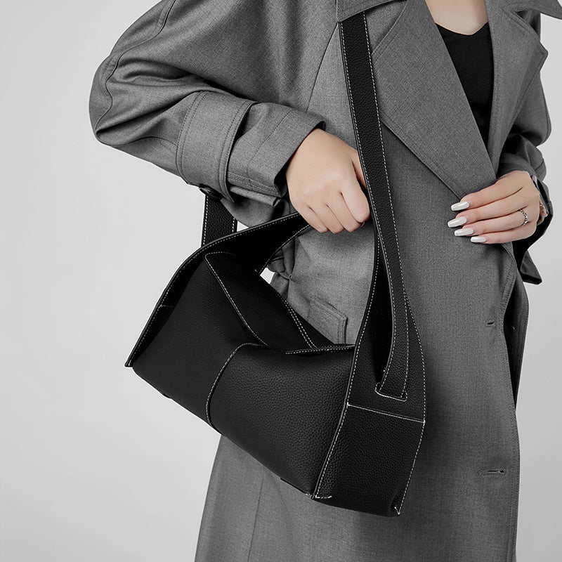 Aria Wide-Strap Shoulder Bag