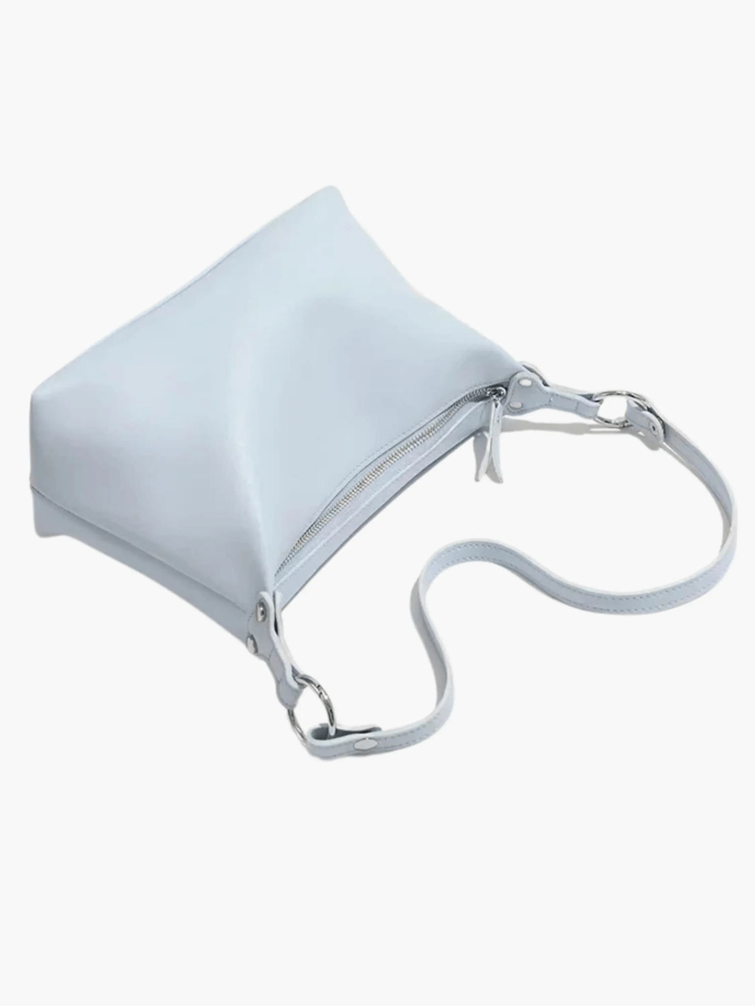 Blair Minimalist Shoulder Bag – Ice Blue