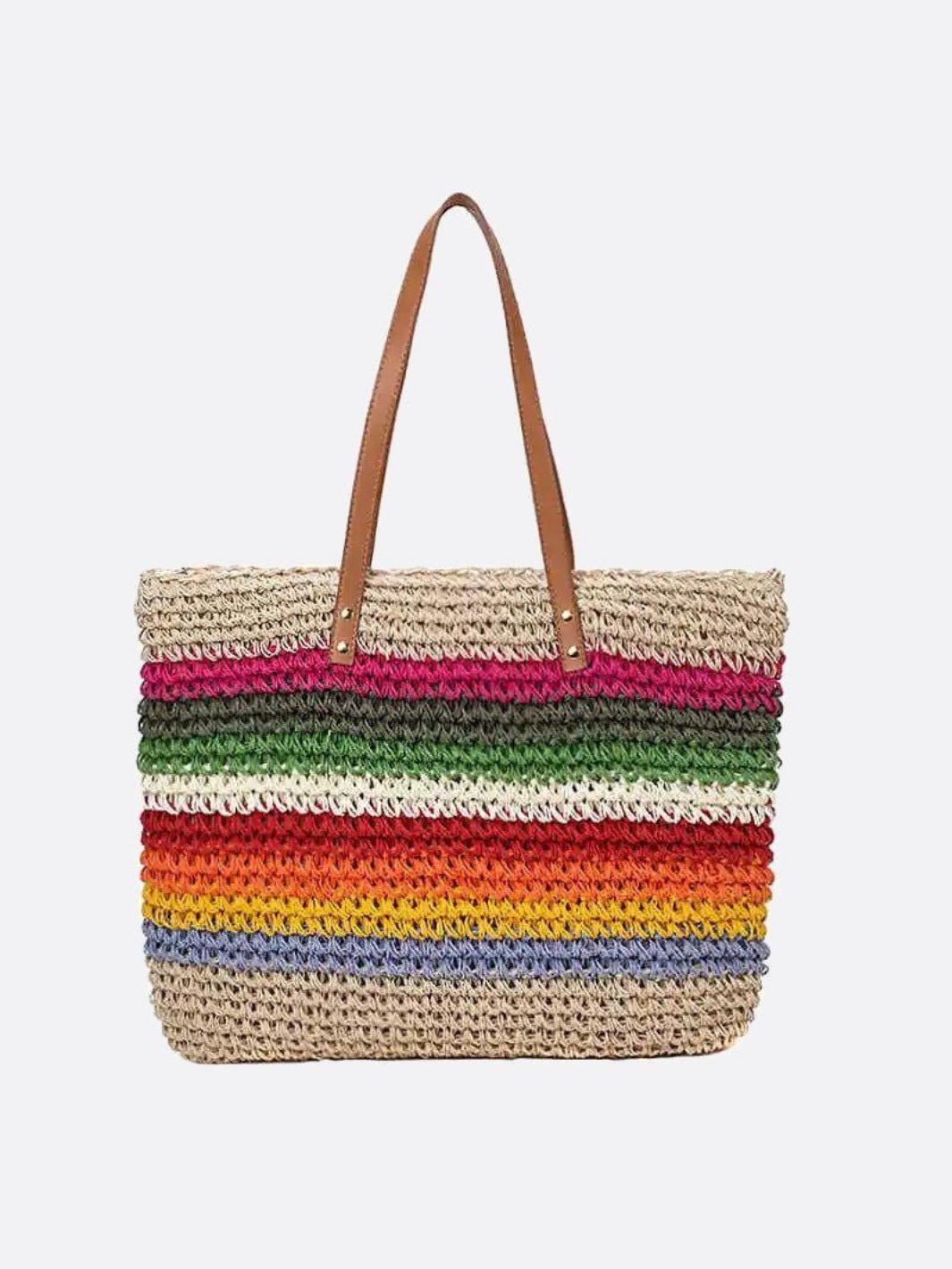 Vibrant Striped Summer Tote