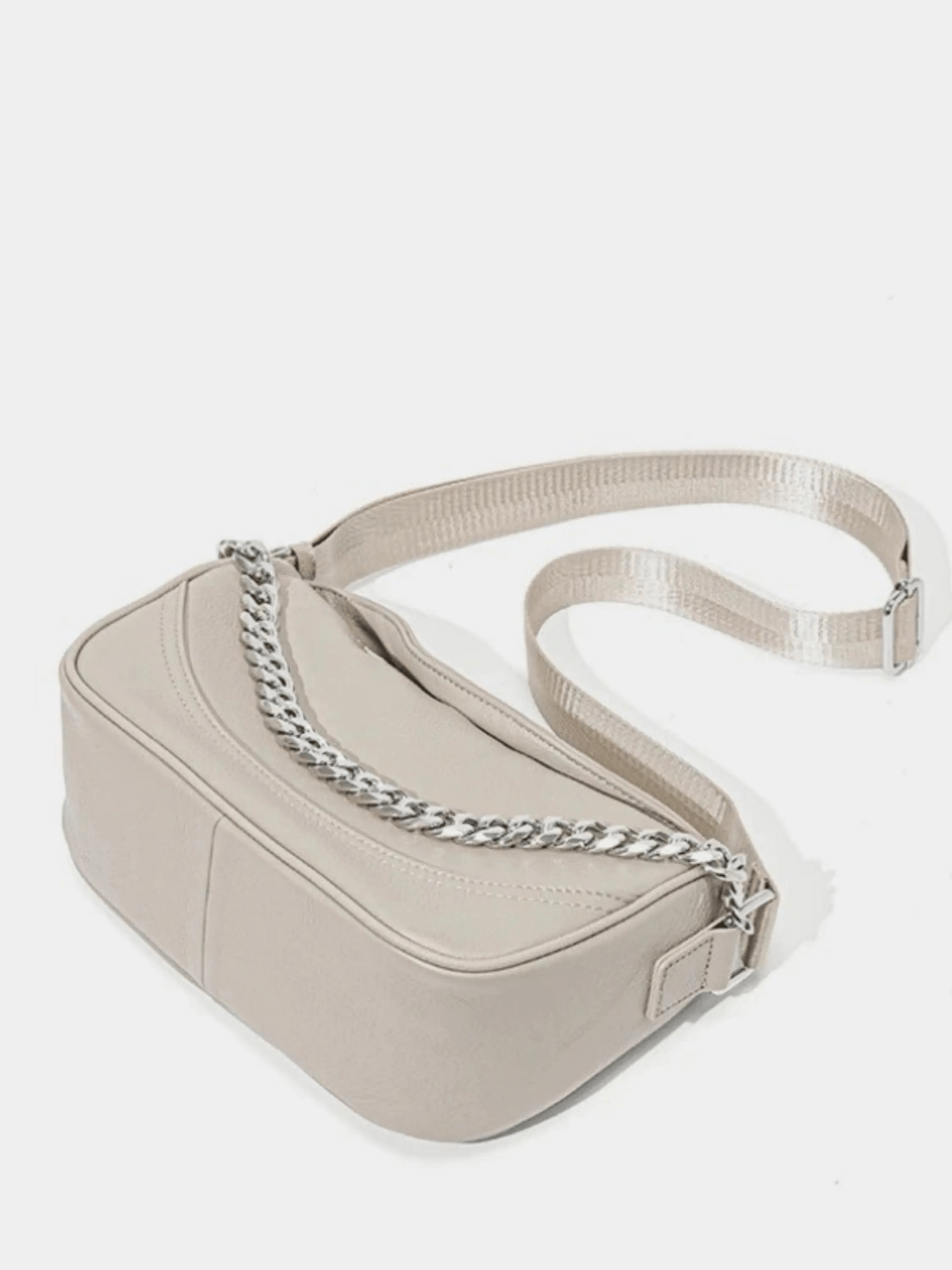 Celeste Chain Shoulder Bag – Elegant Gray