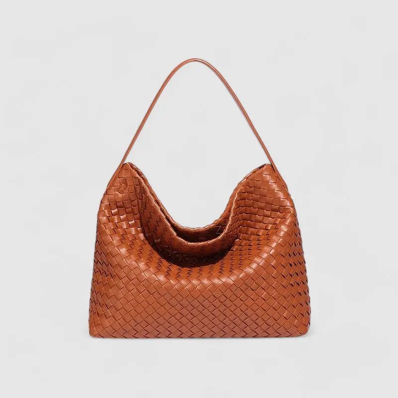 Black Woven Shoulder Bag – Effortless Elegance with Modern Design