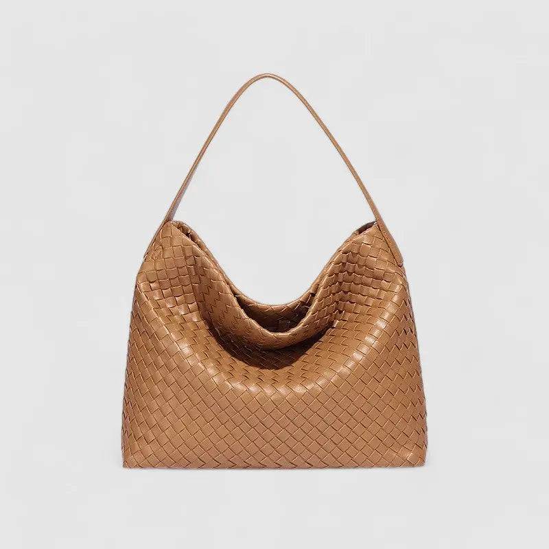 Black Woven Shoulder Bag – Effortless Elegance with Modern Design