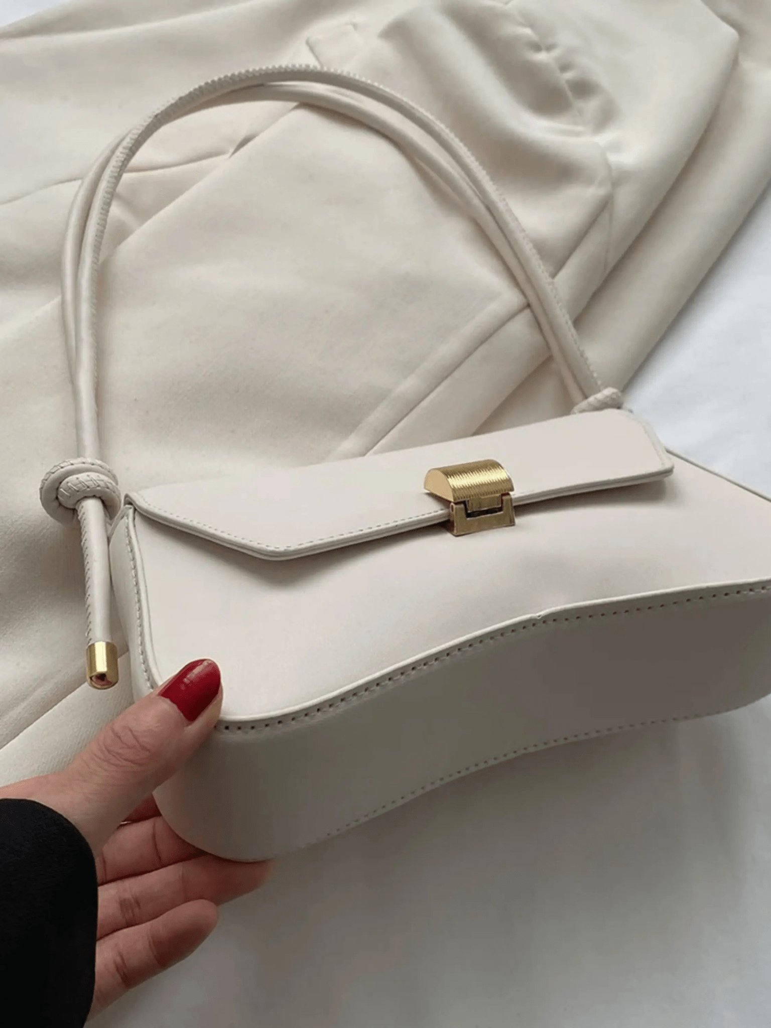 Aria Mini Shoulder Bag – Ivory Cream