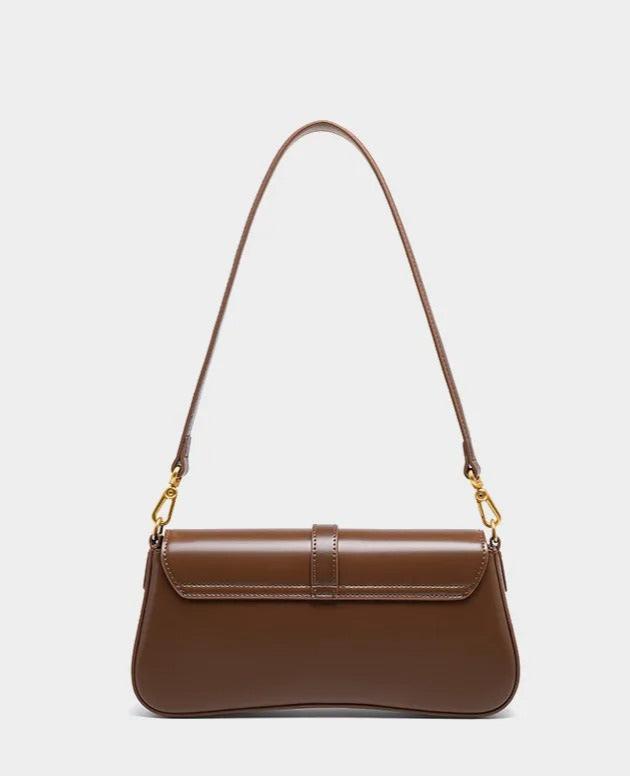 Amélie Burgundy Leather Shoulder Bag