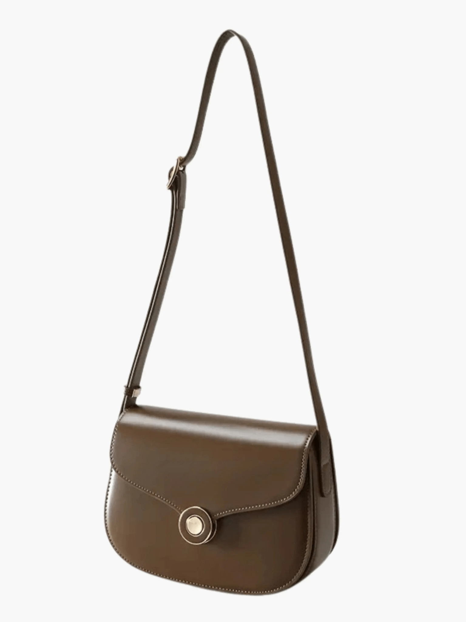 Eleanor | Classic Black Leather Crossbody – Timeless & Refined
