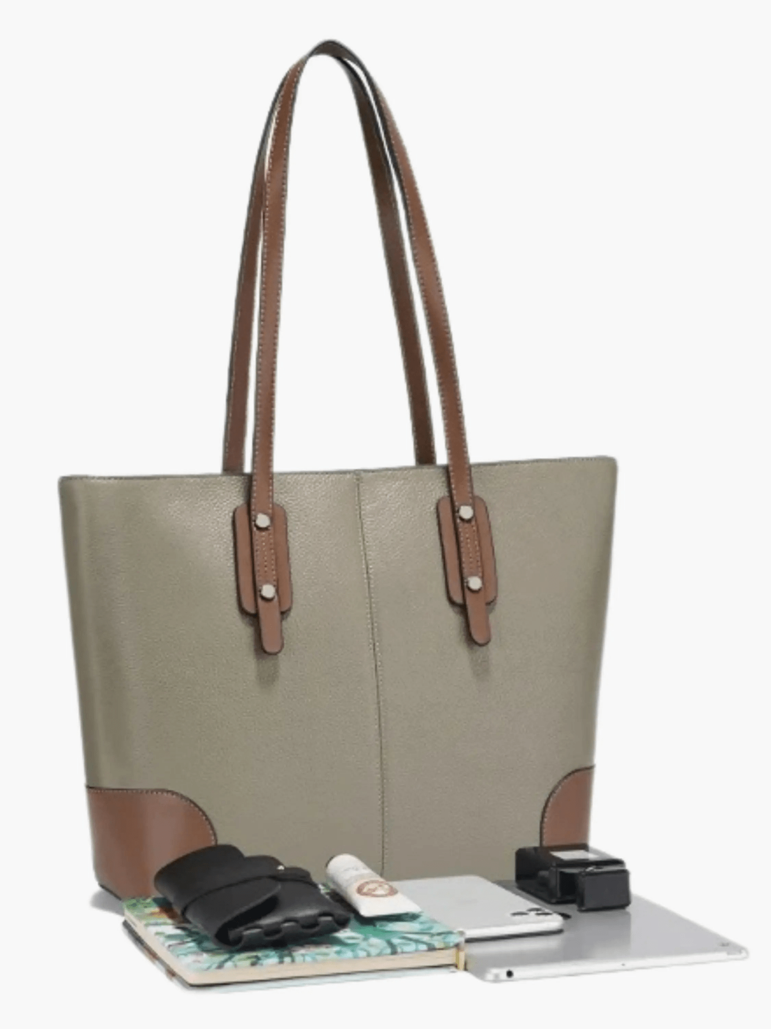 Elena Two-Tone Tote