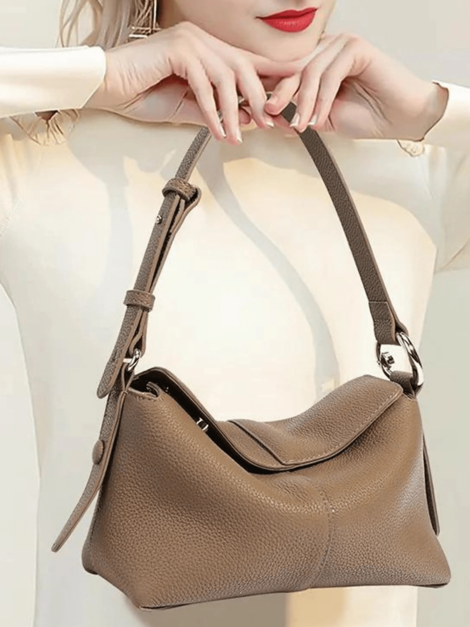 Mocha Luxe Shoulder Bag