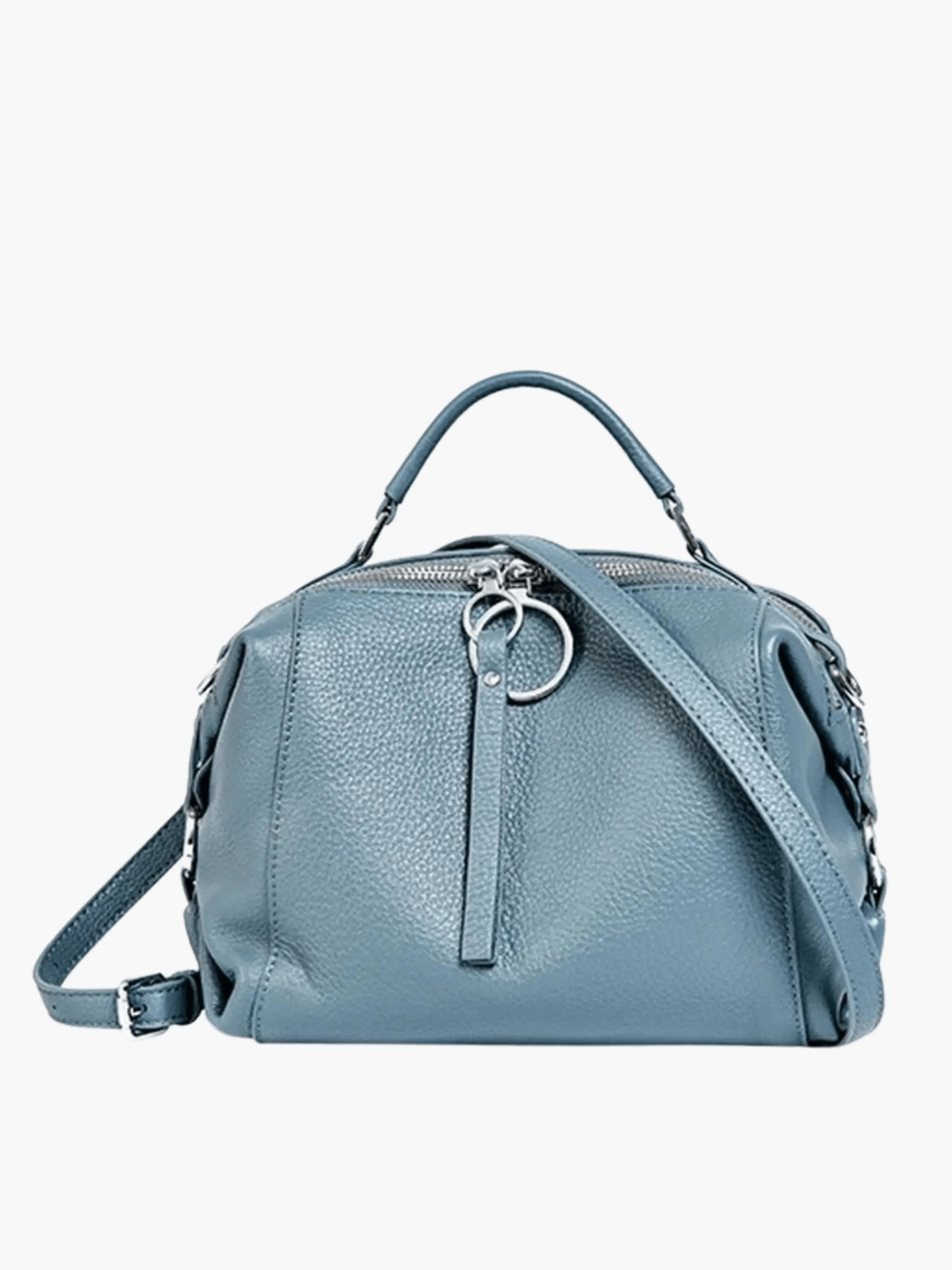 Blaue Satchel-Handtasche – Zeitgenössischer Chic mit Alltagstauglichkeit